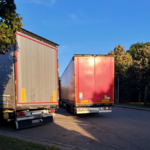 parkende LKWs