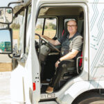 André im Elektro-LKW