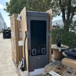 ABB A400 Schnellladesäule mit 400 kW am Standort Dieselstraße 29 in Eching